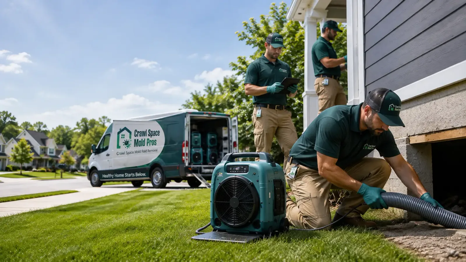 Crawl Space Mold Removal in Ixonia, WI